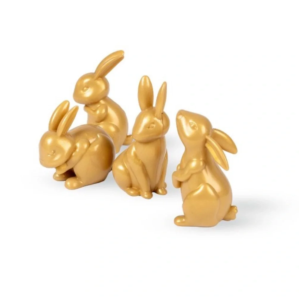 3 for $15 SALE New! Target Bullseye 4pc Bunny Collectibles Gold, Spring 2026